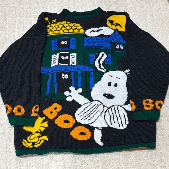 Snoopy & Friends Vintage Halloween Sweater - Picture 1 of 3
